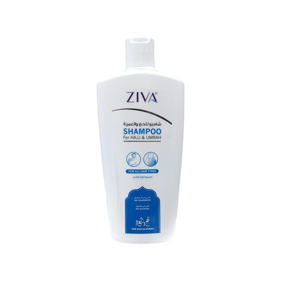 Ziva Shampoo Hajj & Umrah No Fragrance No Alcohol Cleansing 500ml