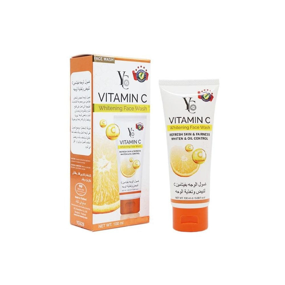 YC Vitamin C Whitening Face Wash Brightens & Nourishes Skin with Orange Extract 100ml