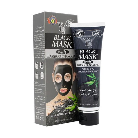 YC Black Mask with Bamboo Charcoal Whitening & Nourishing Face Mask 100ml