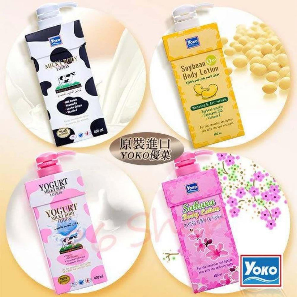 Yoko Body Lotion Milk & Yogurt Hydrating & Nourishing Formula 400ml