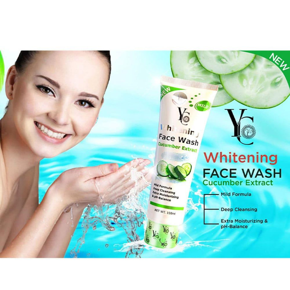 YC Brightening Face Wash Cucumber Extract Cleanses & Moisturizes 100ml
