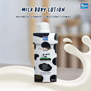Yoko Milky Body Lotion Hydrating & Softening Milk Extract Formula 400ml